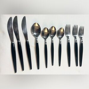 VTG 10 Piece Mid Century Modern Flatware “Sleek” Stainless Japan Stanley Robert?